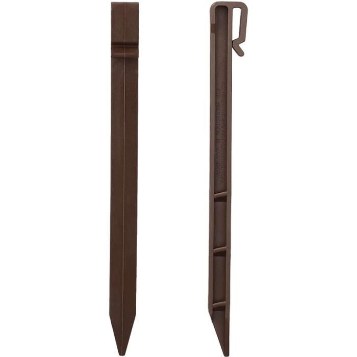 Piquets Pour Bordure De Parterre En Acier Corten - Lot De 10, Longueur 45 Cm | Fixation Jardin Moderne