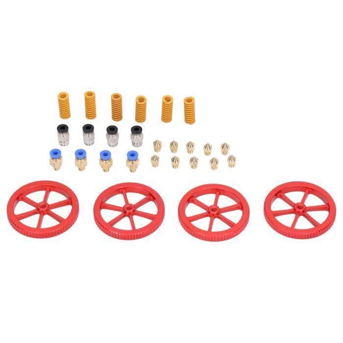 Kit De Nivellement Manuel Pour Imprimante 3D - 4 écrous, 4 Ressorts, 4 Vis M4x40mm - Pour Ender 3, CR-10, Etc. - 4