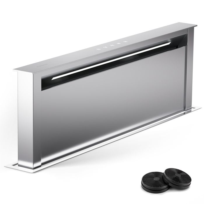 Hotte Aspirante Encastrable Klarstein Royal Flush Eco - 720 M³/h - A++ - Acier Inox