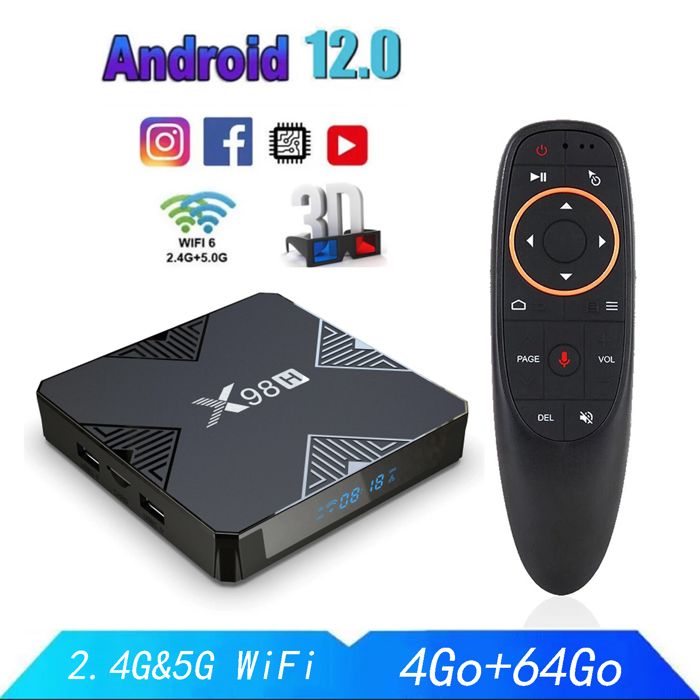 Produktbild von Android 13.0 TV Box, X88 PRO 13 Acrylic, 4GB RAM, 64GB ROM