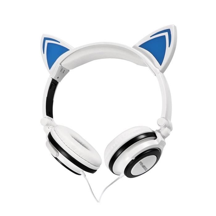4395 Casque Audio Oreilles De Chat Avec Led Clignotant Ou Fixe Cable 1 5 Mt Blanc Cdiscount Tv Son Photo 4395 Casque Audio Oreilles De Chat Avec Led Clignotant Ou Fixe Cable 1 5 Mt Blanc Cdiscount Tv Son Photo