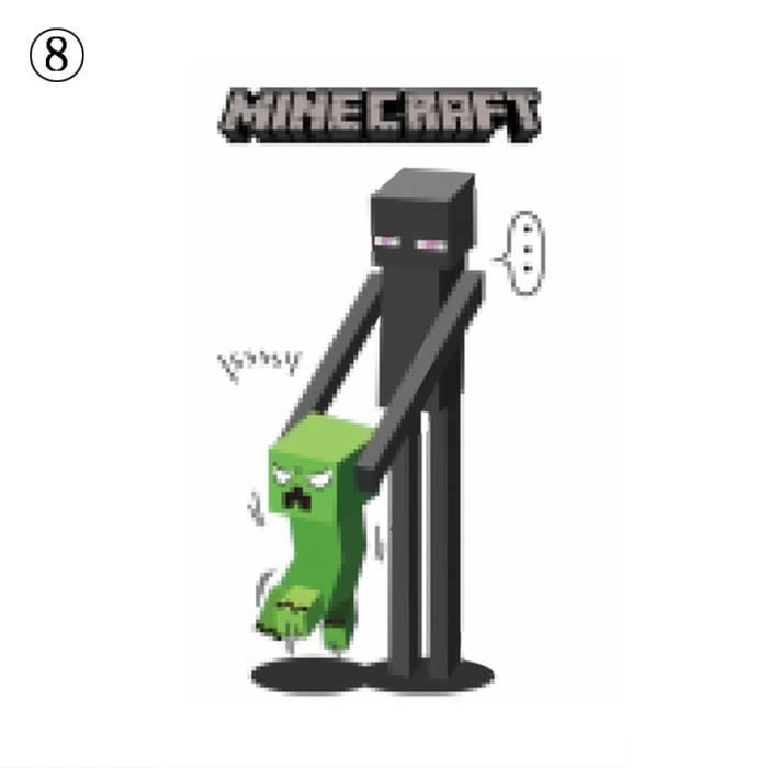Meetcute Minecraft Stickers Muraux Fonds Décran 3d