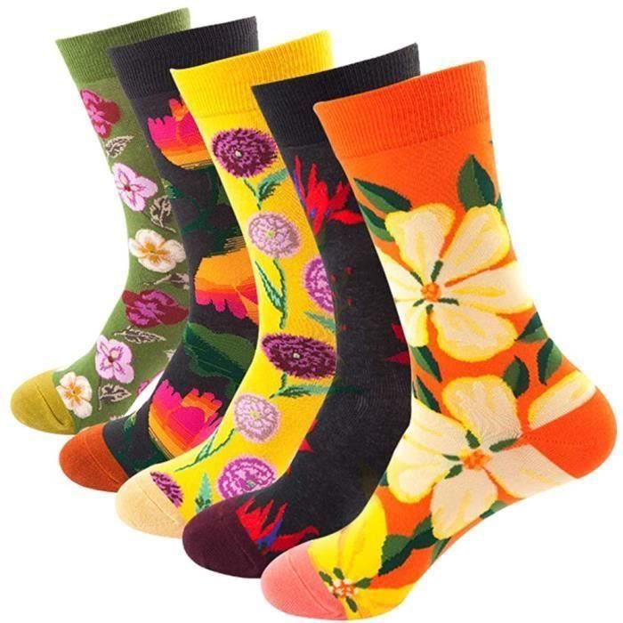 Chaussettes Fantaisie Femme HAOPYOU Multicolore Chaudes et