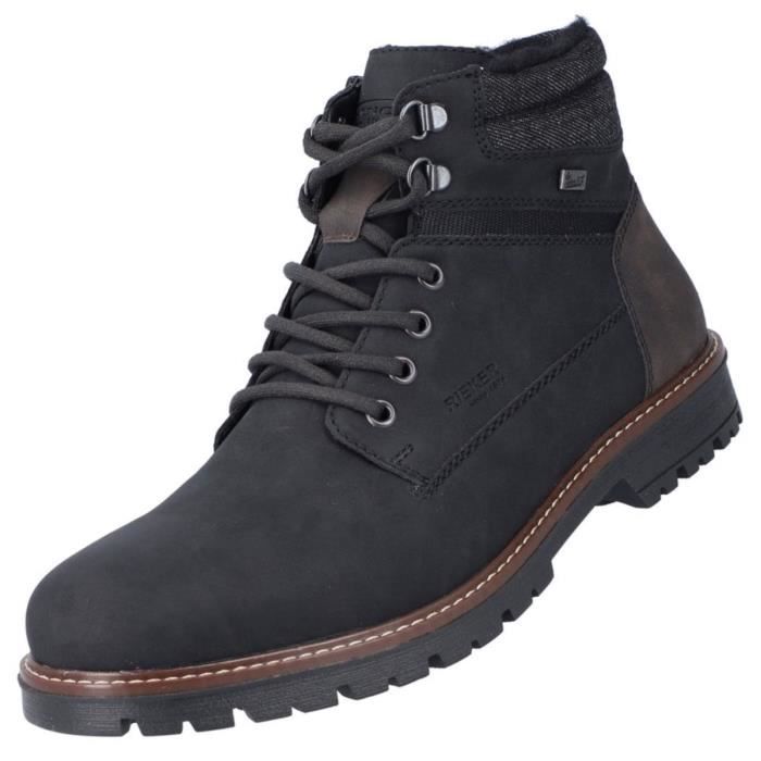 Bottes d hiver Rieker Homme Noir TEX et doublure en laine d