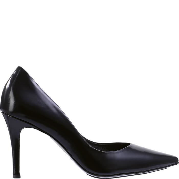 Escarpins talons hauts H gl Boulevard 70 Cuir Noir Femme