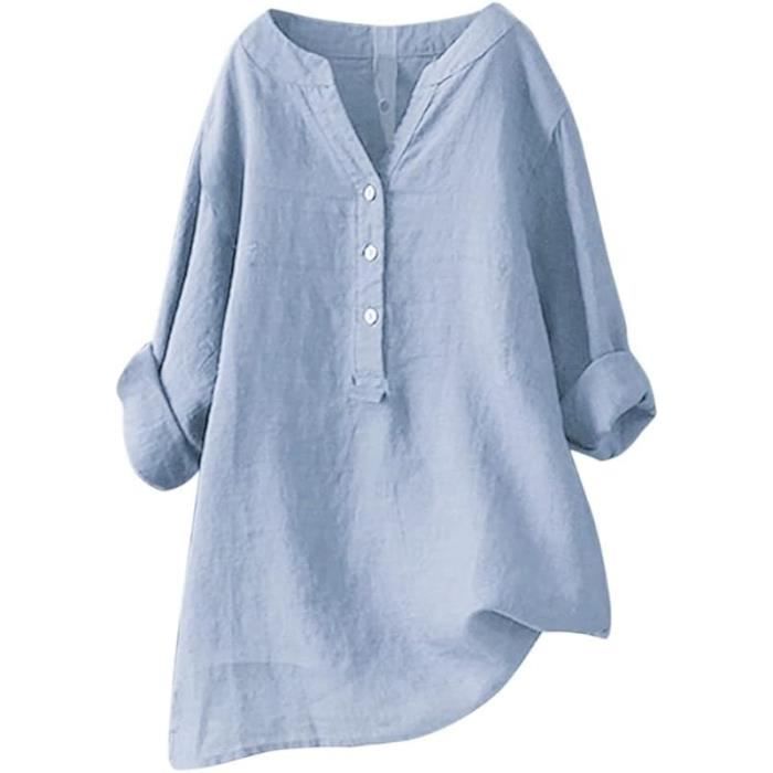 Chemisier femme en lin clearance