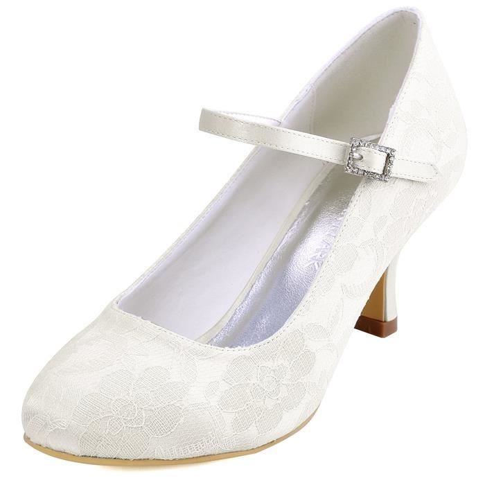 Chaussures Femme à Nœud Papillon – Talons Carrés Mary Jane – Pour Robe, Bureau, Fête