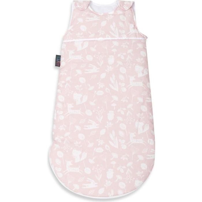 Lajlo Sac De Couchage Bebe Gigoteuse Toutes Saisons 100 Coton Et Rembourrage Oeko Tex Fait Main Lavable Foret Rose Cdiscount Puericulture Eveil Bebe