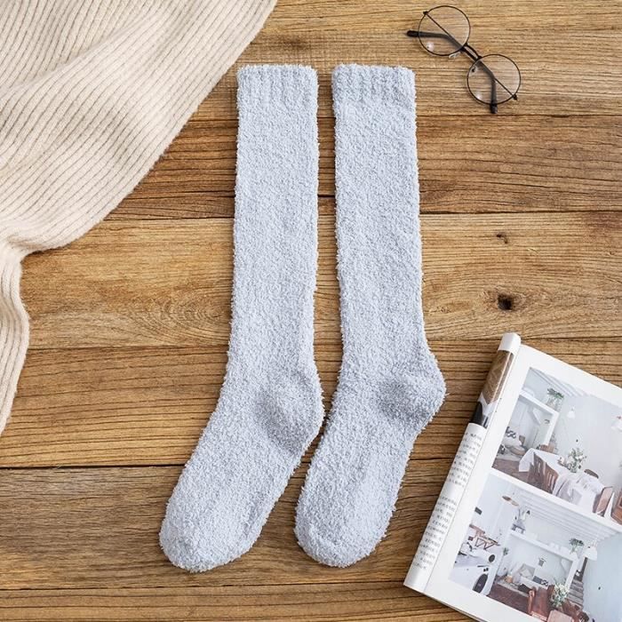 3 Paires Chaussettes Molleton Corail - Chaussettes Chaudes D'hiver, Motifs Bande Dessinée, Pour Maison, Noël