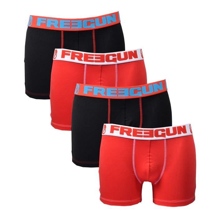 Boxer Freegun homme uni en Microfibre Qualit sup rieure Soft