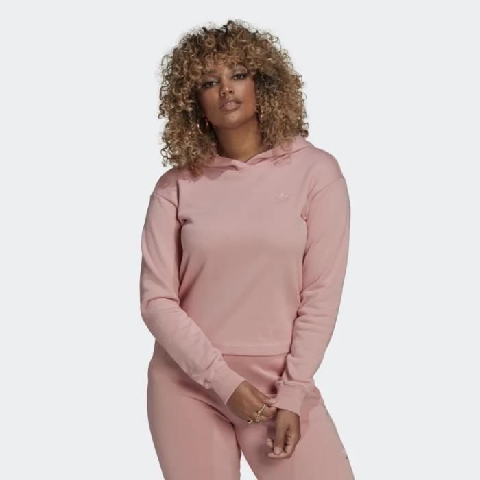 Adidas cropped hoodie rosa top