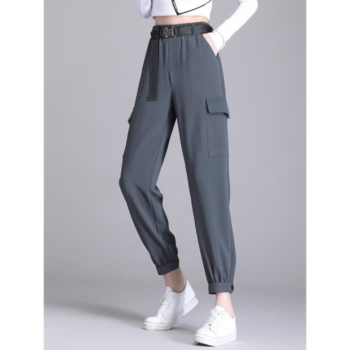 Pantalon elastique cheville femme hot sale