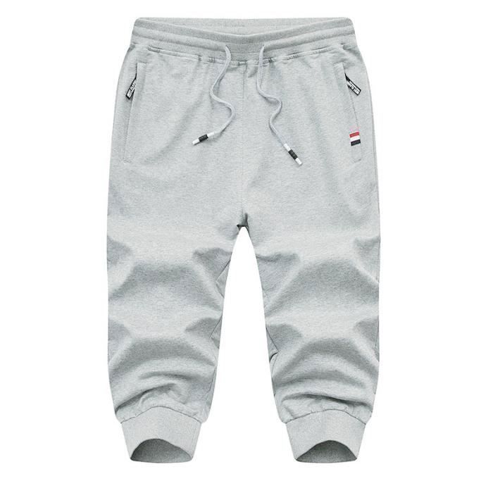 Acheter Pantalon en lin de coton de couleur unie pour hommes, ample, décontracté, léger, taille élastique, pantalon de poche pour hommes Acheter Pantalon en lin de coton de couleur unie pour hommes, ample, décontracté, léger, taille élastique, pantalon de poche pour hommes