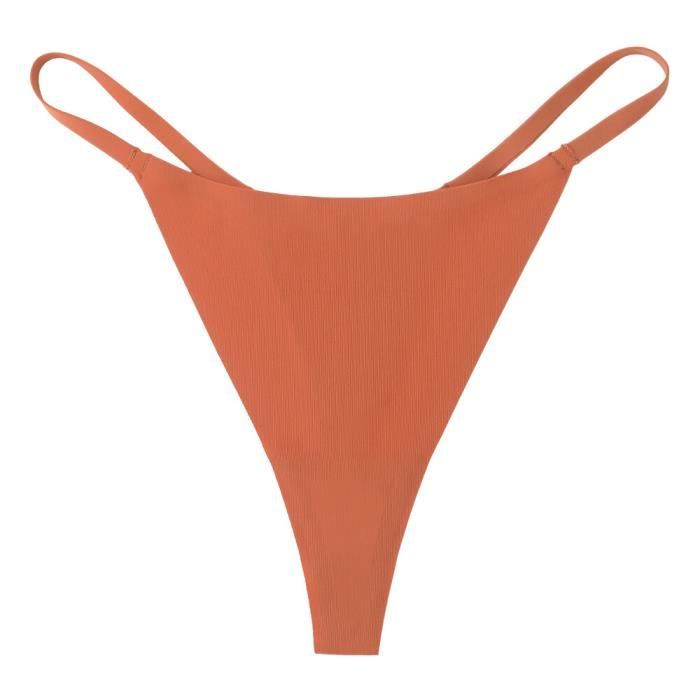 String En Soie Noir Avec Nœud Sur Le Côté - Sous-vêtement Femme, Taille Unique - Neuf Avec étiquettes