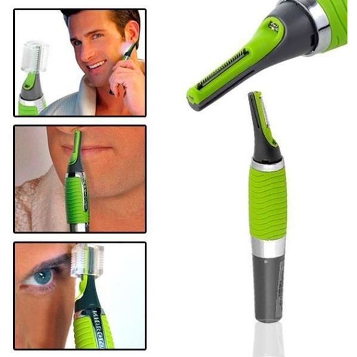 Rasage Rasoir Tondeuse à Piles pour Poil Nez Oreilles Moustache ...