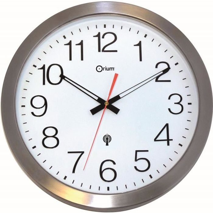 ORIUM Horloge murale étanche radio-controlée en inox Ø 35 cm