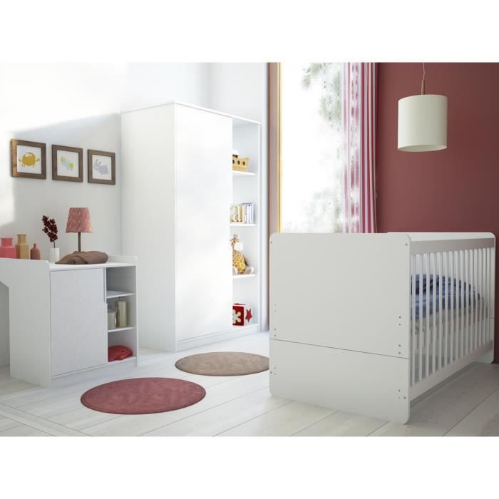 Chambre Bebe Maxime Complete Couleur Marketing Blanc Composition Bois Blanc Achat Vente Chambre Complete Bebe 3663810555855 Soldes Cdiscount