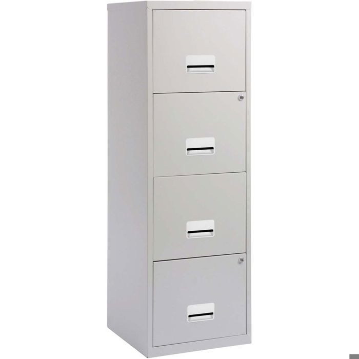 Colonne De Rangement 4 Tiroirs En Metal Gris Cl Achat Vente