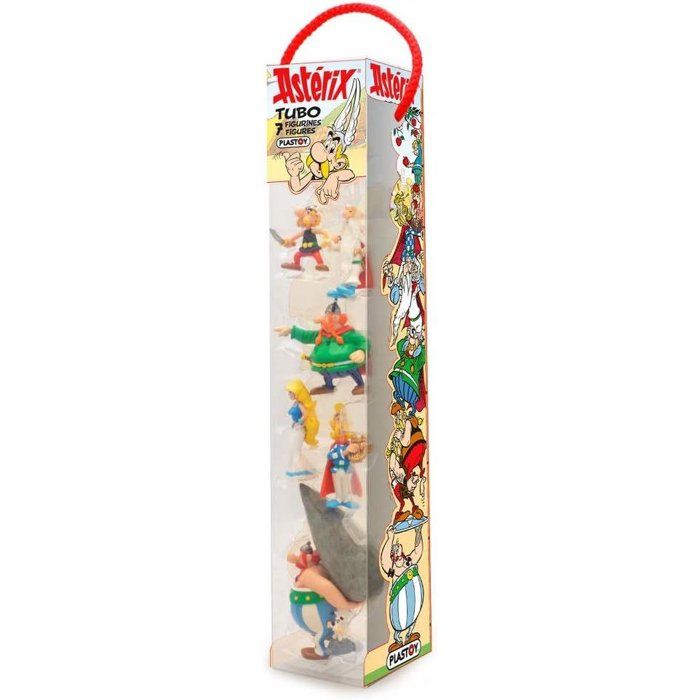 Coffret figurines - PLASTOY - Astérix Village Gaulois Tubo 7 figurines - Résine - 4 à 10 cm