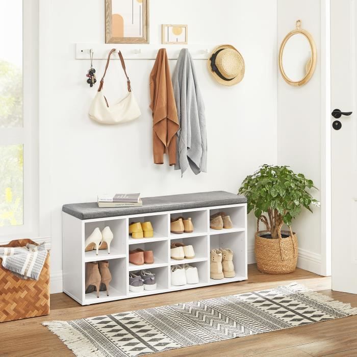 Banc de rangement des chaussures VASAGLE Meuble Chaussures
