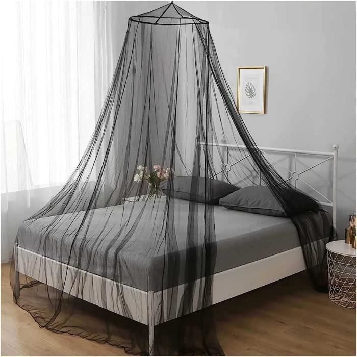 Moustiquaire Baldaquin Ronde 0.6x2.5x12m - Protection Anti-Moustiques Lit - Blanc