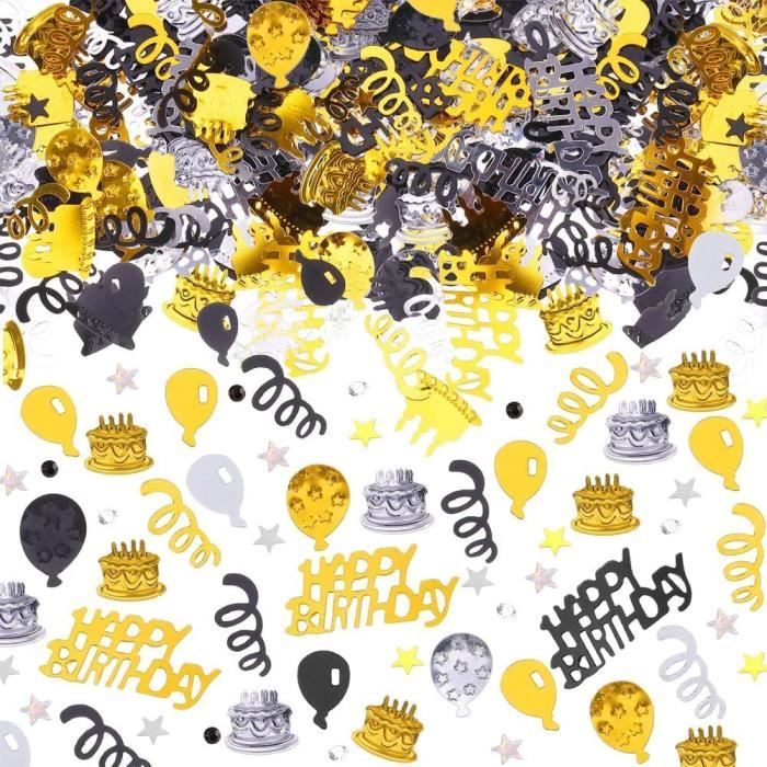 Lot De 26 Blisters De Confettis De Table Noël – 8000+ Pièces Noir PVC, 6 Motifs – Neuf, Parfait Pour Décorations De Fête