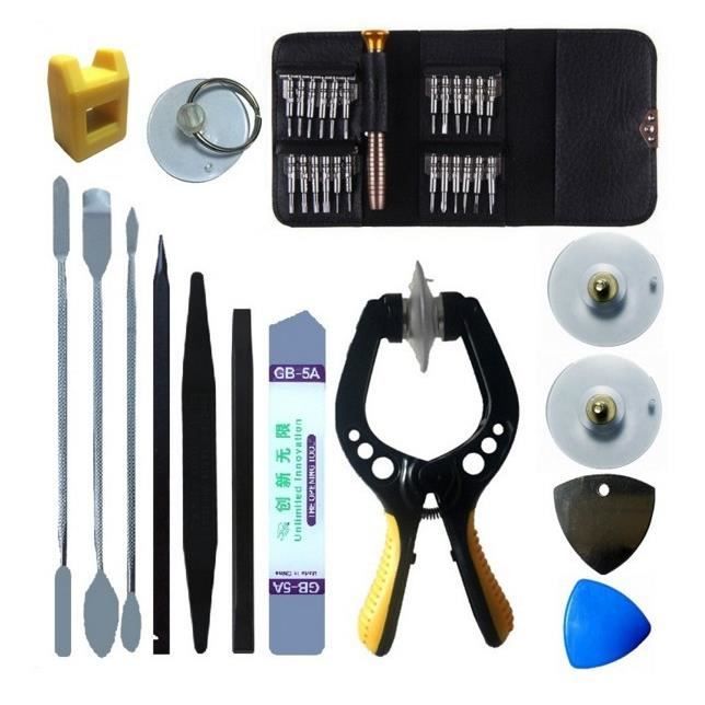 Kit De Réparation Pour Téléphone Et Tablette - Tournevis De Précision, Colle, Outils - Universel