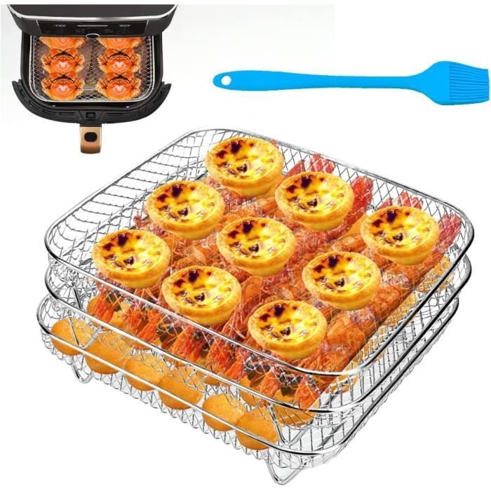 GLADFRESIT Grille de friteuse ronde multifonction en acier