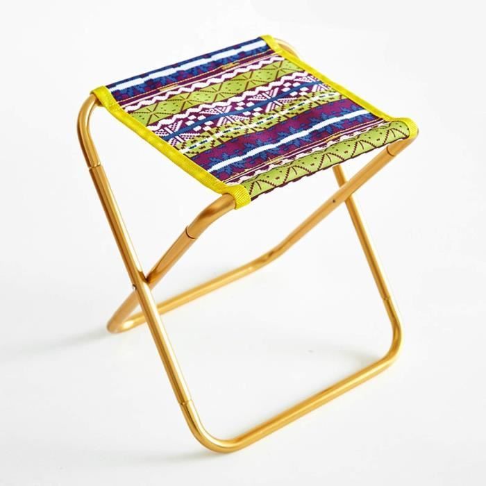 Tabouret Pliant Shyllin - Ultra Léger (710g), Portable, Idéal Pour Camping, Jardin, Plage, Pêche (30x26x31 Cm) - 11