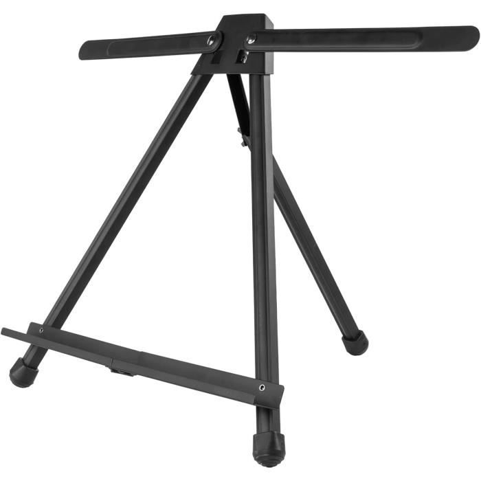 Présentoir De Chevalet De 150 Cm, Chevalet En Aluminium Noir Petit Et Léger Chevalet Trépied