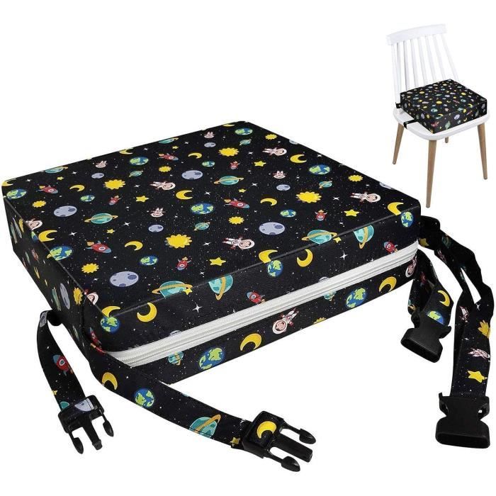 Rehausseur Siège Gonflable Enfant - Coussin Portable Pour Voiture Ou Restaurant - PVC - Dimensions 49x37 Cm