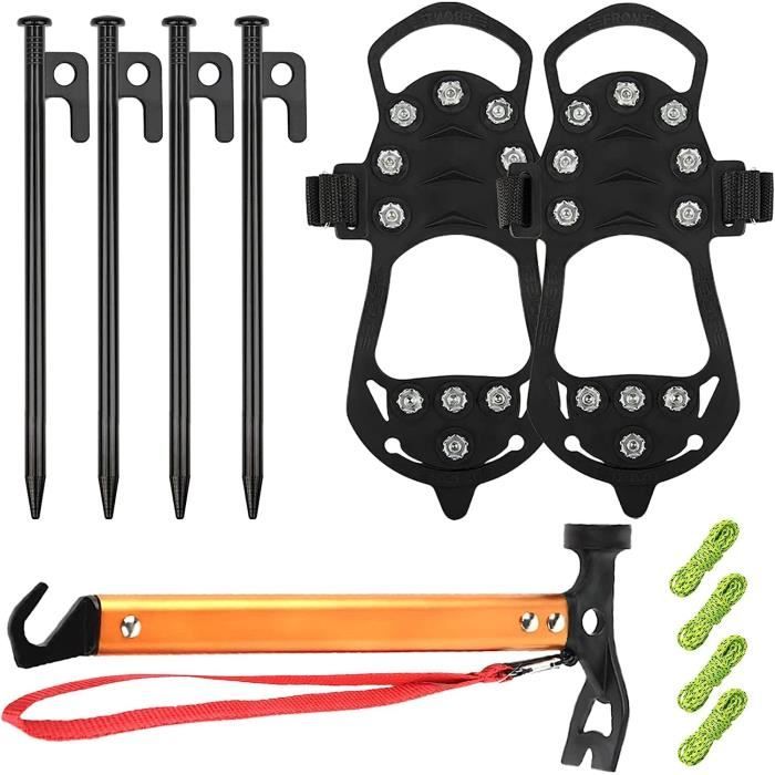 Lot De 4 Piquets De Réparation De Poteaux De Clôture En Fer Robuste