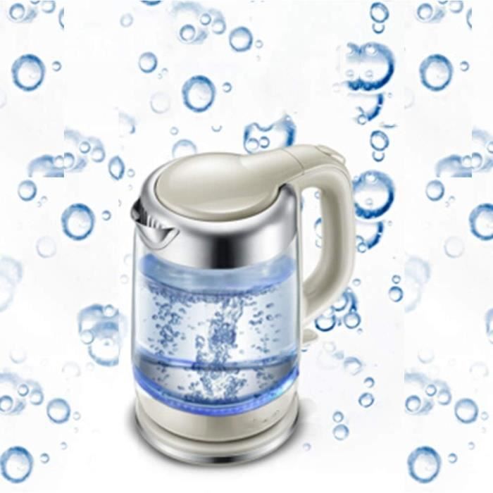 Bouilloire électrique BELLA 1,7L En Verre Avec LED - Chauffage Rapide 1500W, Arrêt Automatique, Filtre Amovible - 11
