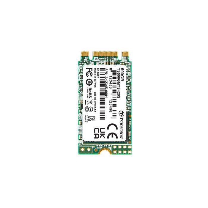 TRANSCEND 500GB .2 2242 SSD SATA3 B+ Key TLC Neuf - vue 4