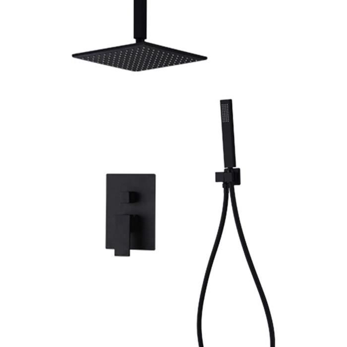 Colonne Douche Encastrable Noir Anti Calcaire Douche Economiseur D'Eau