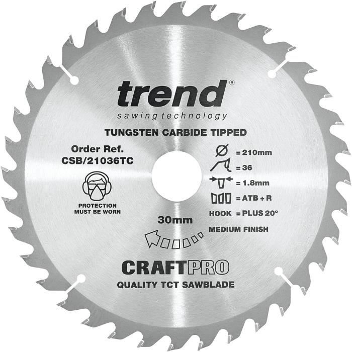 Jeu De 3 Lames De Scie Circulaire TCT Silverline 200 Mm - 24, 40 Et 48 Dents - Pour Bois Dur, Tendr E Et Panneaux