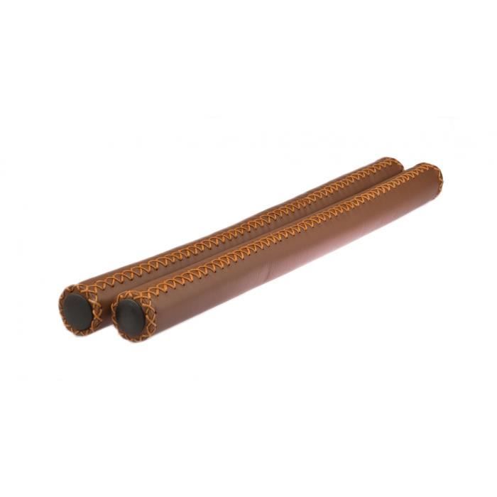Protège-poignées De Guidon Vélo - 85 Mm De Long, Marron, 1 Paire - Neuf Uxcell