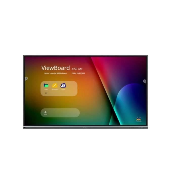 Écran Tactile – VIEWSONIC – IFP75 – 75 – 4K UHD – 450 nit – 8 ms – 16:9