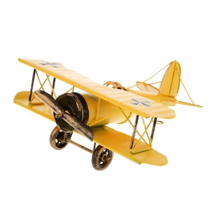 Photographie Présentoir De Fenêtre Avion en Fer Webla Mécanisme Nostalgique Fer-Blanc Rouge Chaîne en Fer-Blanc Nostalgique Accessoires Accessoire De Prop Modèle Ms454 