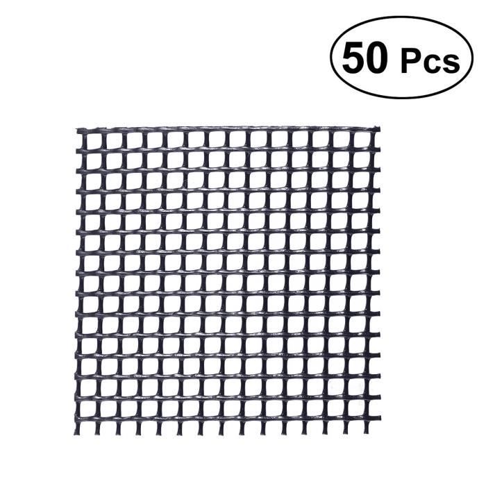 50 pcs sol etanche creux en plastique pad maille planteur net bas grille tapis pour plantes pieces detachees pour meuble cdiscount maison