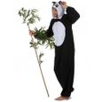 Déguisement Panda Homme - GENERIQUE - Combinaison Polaire - Noir Or Mixte - Taille Unique-1