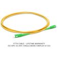 1 mètre Câble à Fibre Optique Monomode SC/APC á SC/APC pour Orange Livebox, SFR La Box Fibre et Bouygues Telecom Bbox (2Pcs)-1