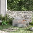 Serre de jardin carré potager - OUTSUNNY - Double toit ouvrable - Protection des plants de tomate - 126x107x67cm-1