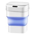 Poubelle automatique sans toucher, 4,6 gallons de cuisine, poubelle de cuisine, bureau de la salle de bain de la chambr,Bleu-1