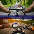 Support Téléphone Support Moto Vélo Scooter Guidon étanche Waterproof GPS - Taille S 150x85x25mm-1