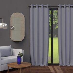 Voilage à Pattes Soleil D'Ocre Maud Blanc 135x250 Cm - Rideau Polyester Élégant