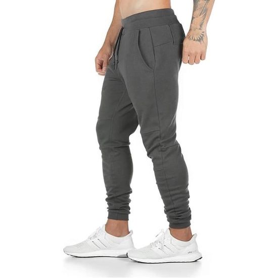 Pantalon Cargo Homme Baggy - Jogging Large Avec Poches - Taille Élastique Confortable