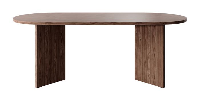 Table De Chevet Ovale Furinno Jaya - Design Simple, Bois Composite Marron, 2 étagères De Rangement - Dimensions 48 X 49 X 39 Cm