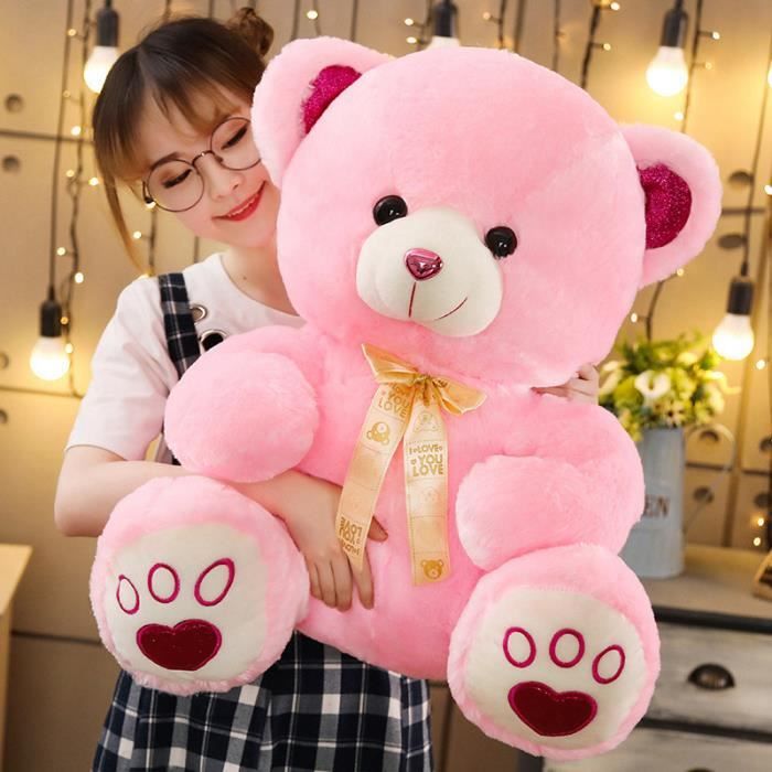 PaMut Coussin De Dessin Animé Mignon Ours Coloré Jouet En Peluche O En Peluche Poupee Peluche Animal Oreiller Jouet Cadeau Am