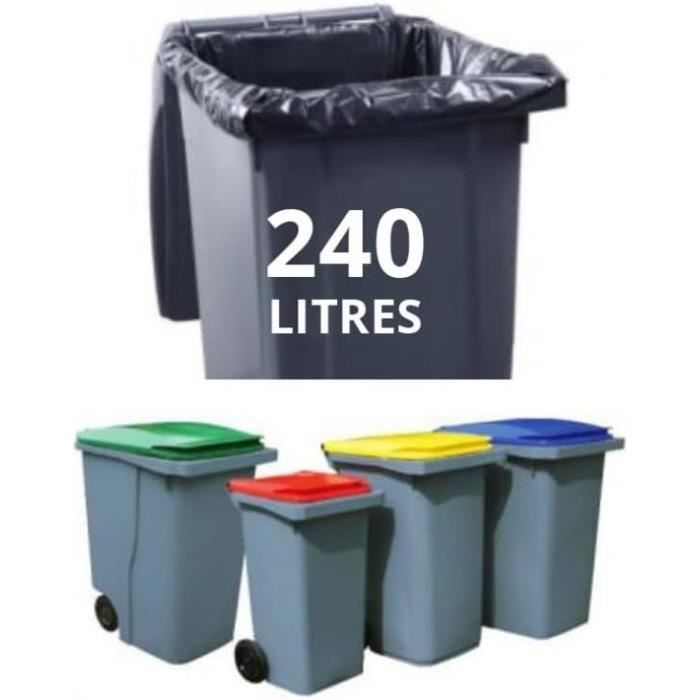 Sac poubelle conteneur 240 store litres